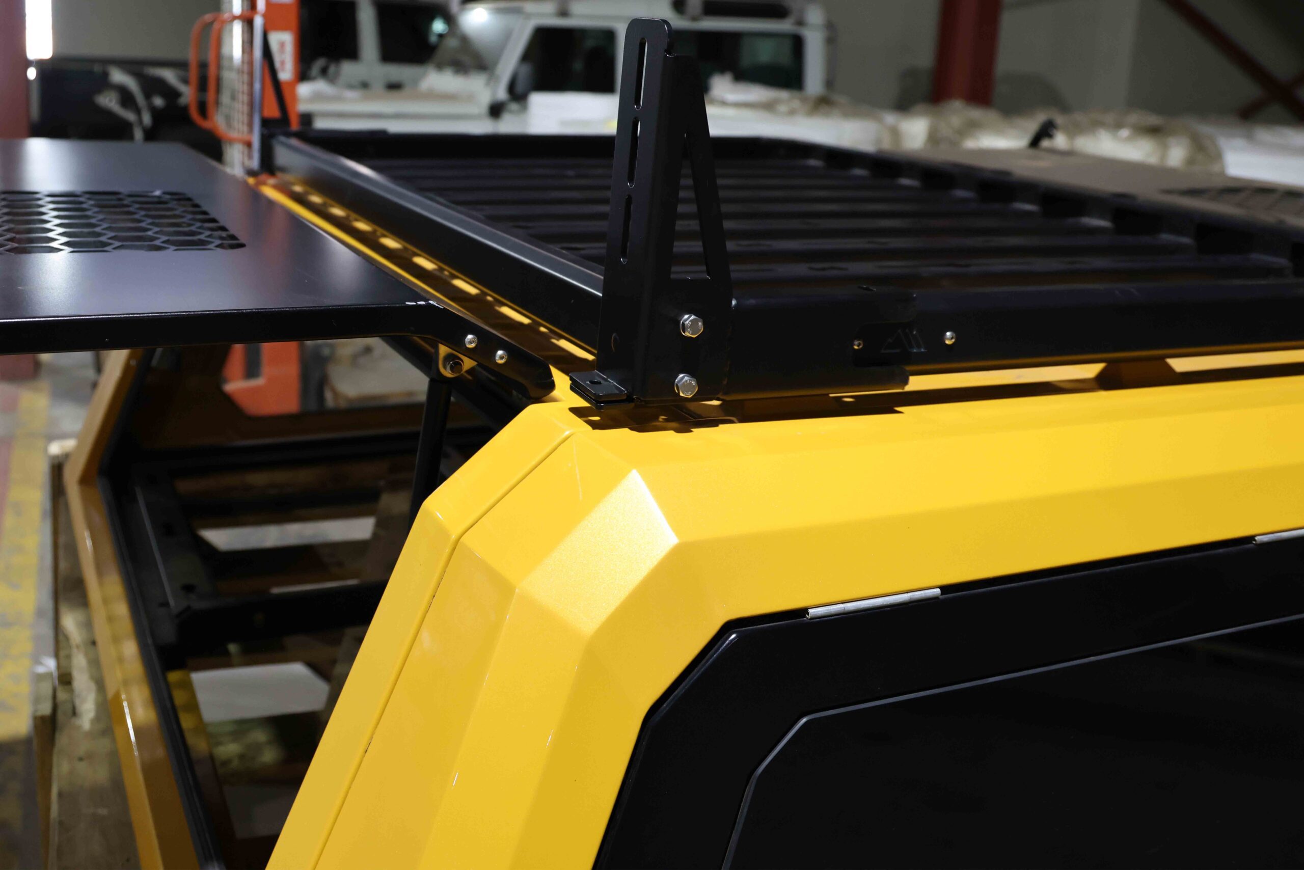 vehicle roof rack awning brackets